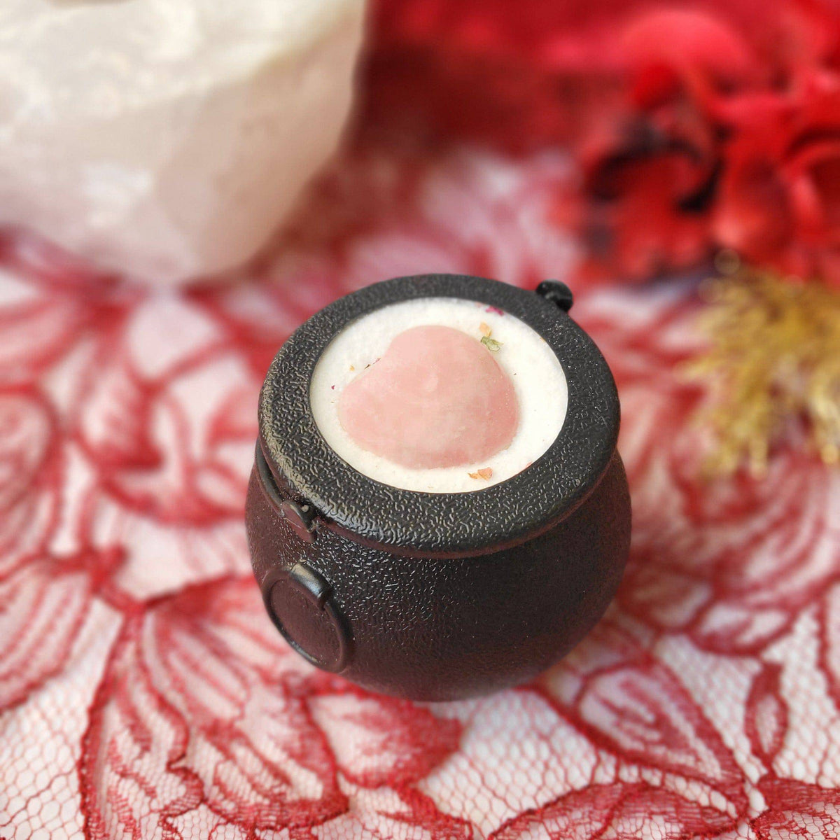 Love Spell Essential Oil Bath Bomb Cauldron