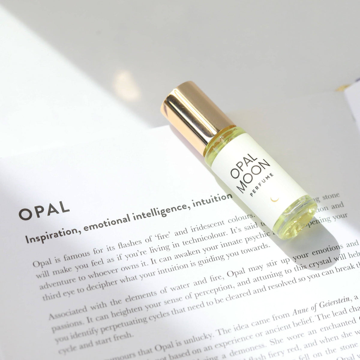 Opal Moon Perfume Oil - Mini Roller - Tuberose, Vanilla, Amber