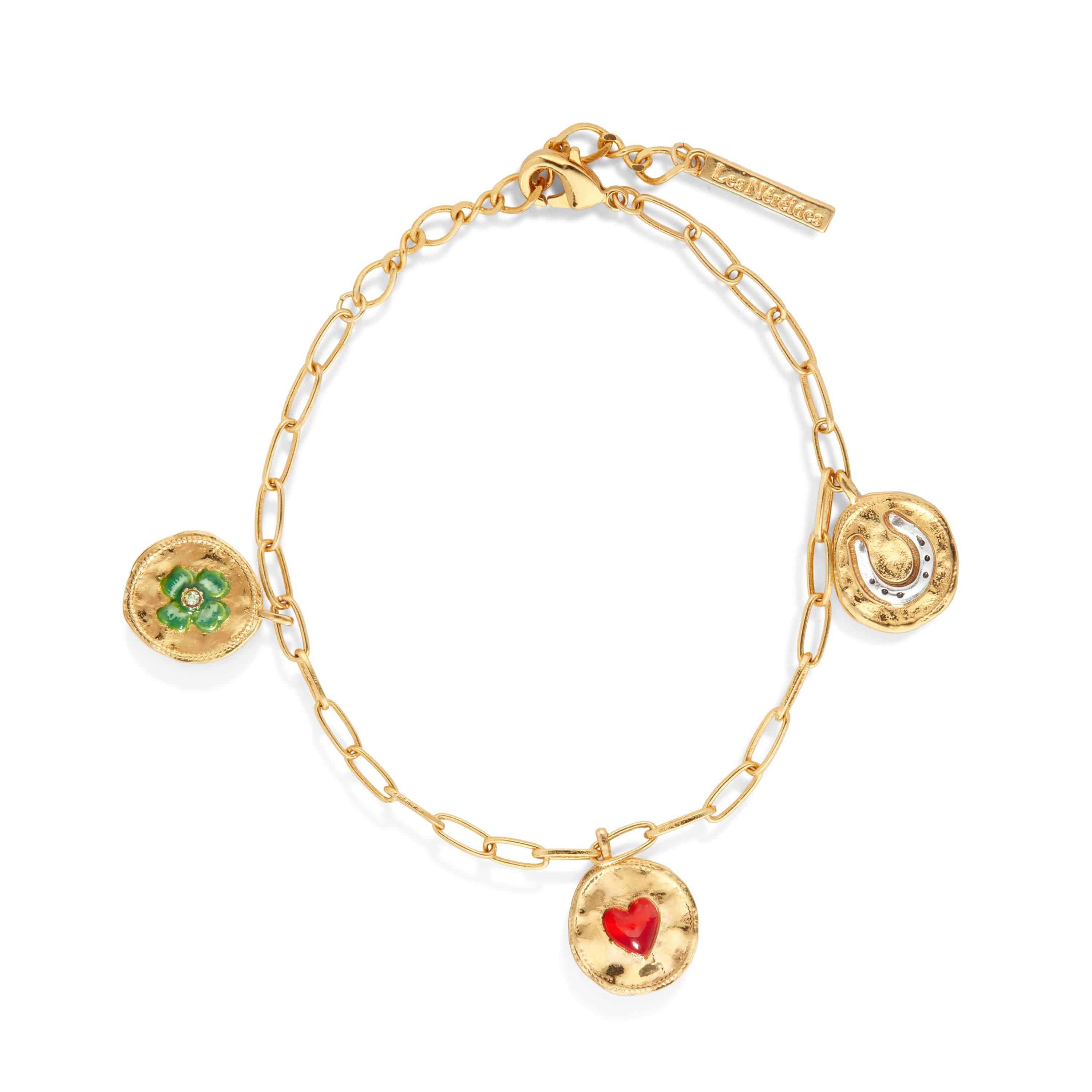 Vintage Yellow Gold Charm Bracelet W/ 18K Coin sold at auction on 23rd  January | Bidsquare